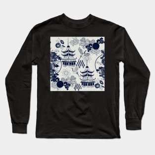 Japanese whimsical pattern Long Sleeve T-Shirt